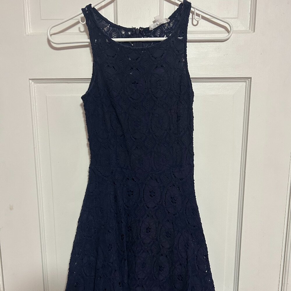 Navy Blue Lace Dress Size 0